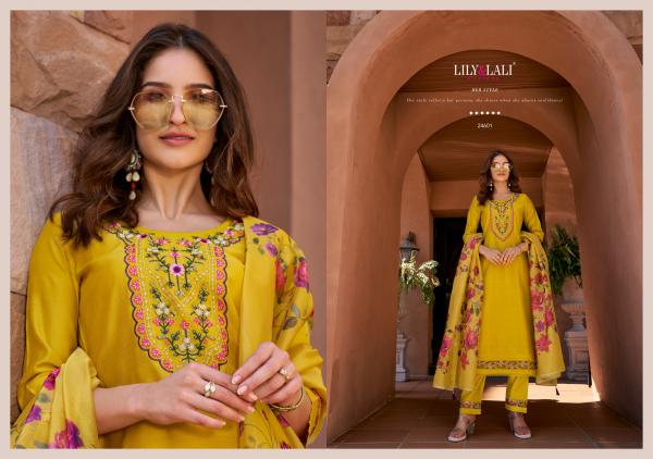 Lily And Lali Srivalli Vol 2 Viscose Silk Top Bottom With Dupatta Collection