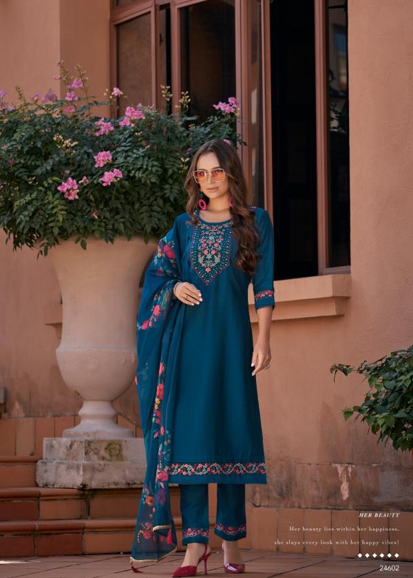 Lily And Lali Srivalli Vol 2 Viscose Silk Top Bottom With Dupatta Collection