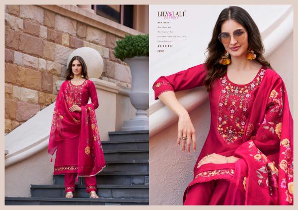 Lily And Lali Srivalli Vol 2 Viscose Silk Top Bottom With Dupatta Collection