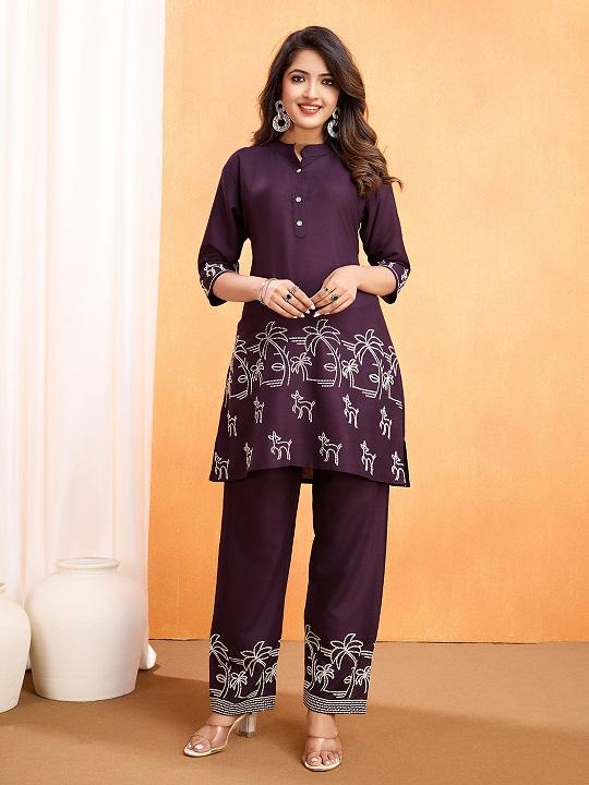 Navya Kurti 38 Party Wear Rayon Viscose Co Ord Sets Collection