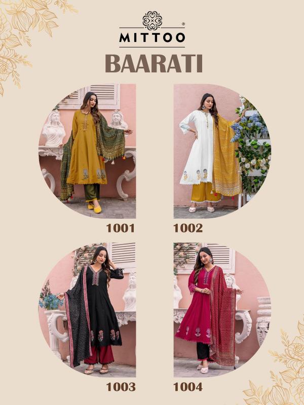 Mittoo Baarati Vichitra Kurti Bottom With Dupatta Collection