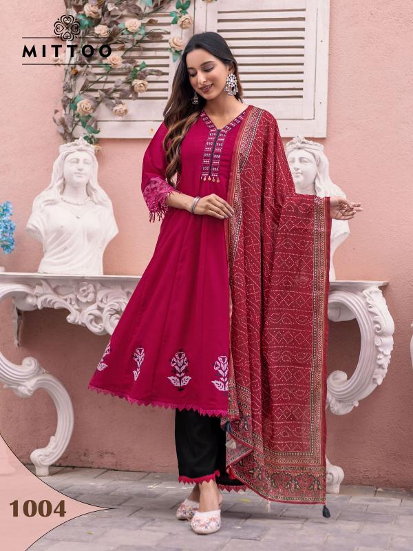 Mittoo Baarati Vichitra Kurti Bottom With Dupatta Collection