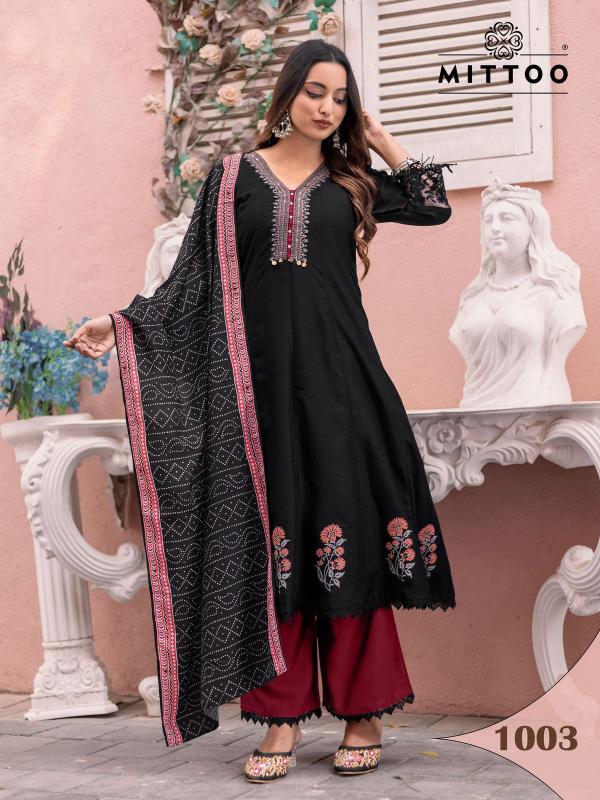 Mittoo Baarati Vichitra Kurti Bottom With Dupatta Collection