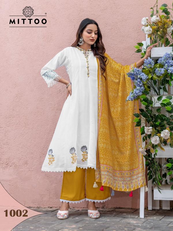 Mittoo Baarati Vichitra Kurti Bottom With Dupatta Collection