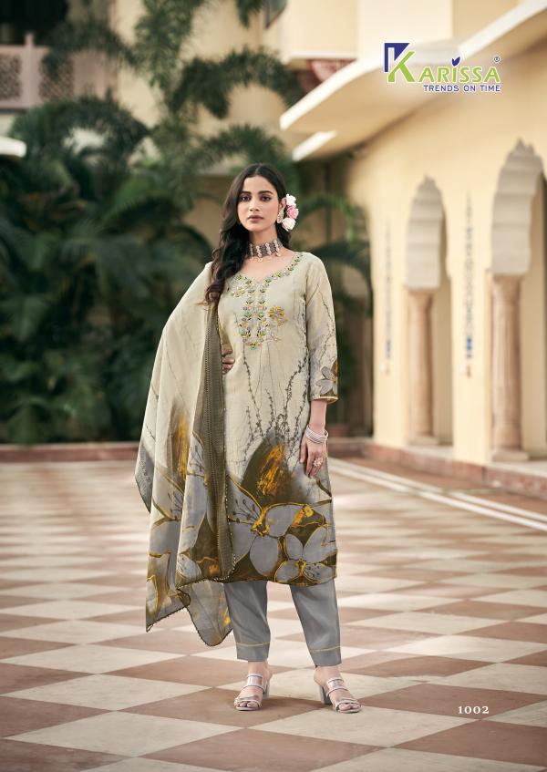 Karissa Nisha Viscose Digital Printed Kurti Bottom With Dupatta Collection