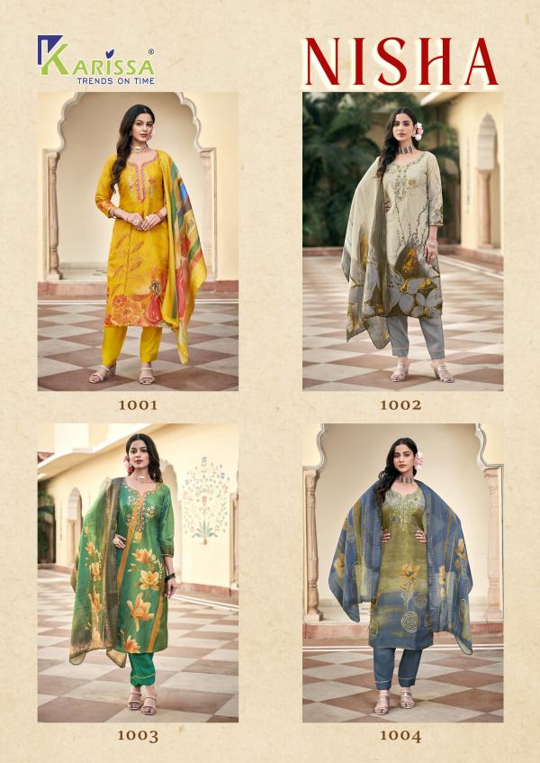 Karissa Nisha Viscose Digital Printed Kurti Bottom With Dupatta Collection