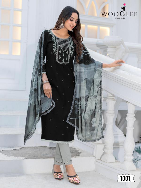 Wooglee Nirvee Modal Kurti Bottom With Dupatta Collection