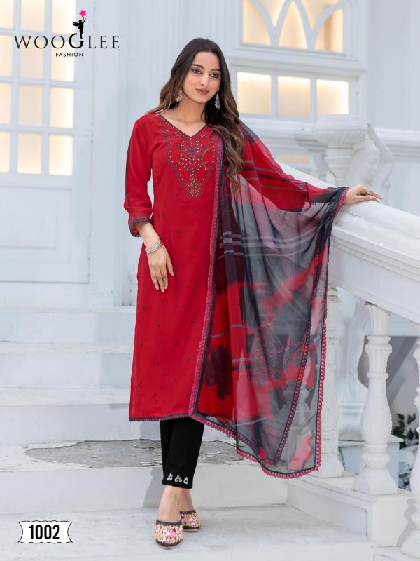 Wooglee Nirvee Modal Kurti Bottom With Dupatta Collection