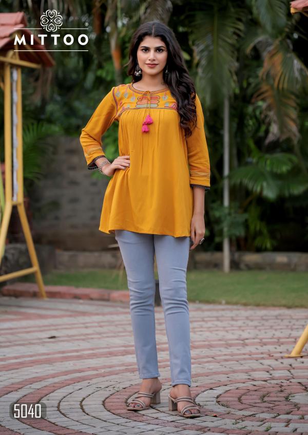 Mittoo Victoria Vol 7 Rayon Casual Wear Top Collection