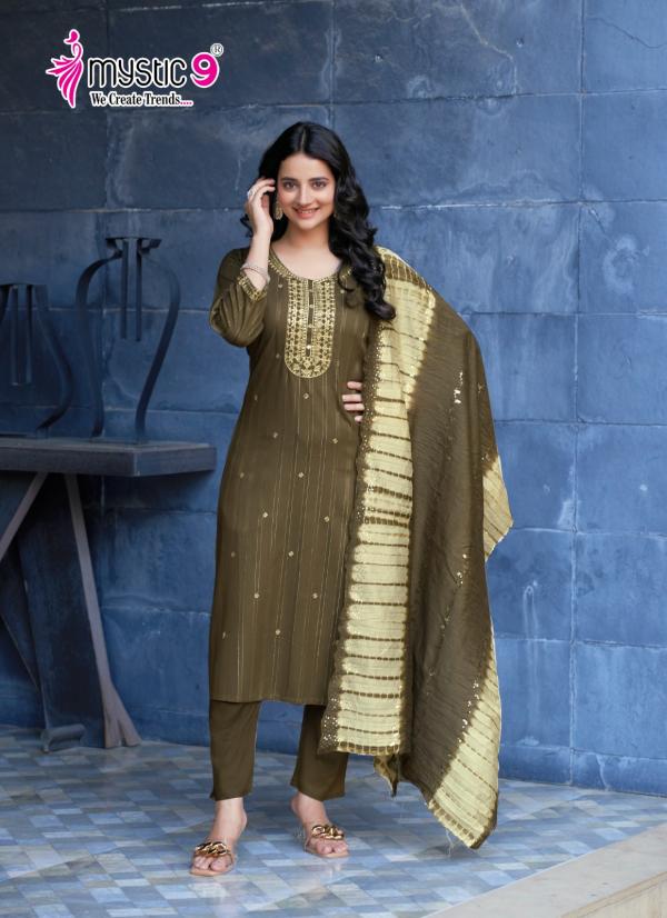 Mystic 9 Dolly Vol 5 Rayon Kurti Bottom With Dupatta Collection