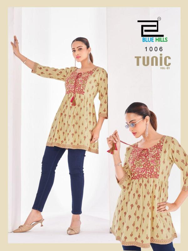 Blue Hills Tunic Vol 1 Rayon Short Top Collection