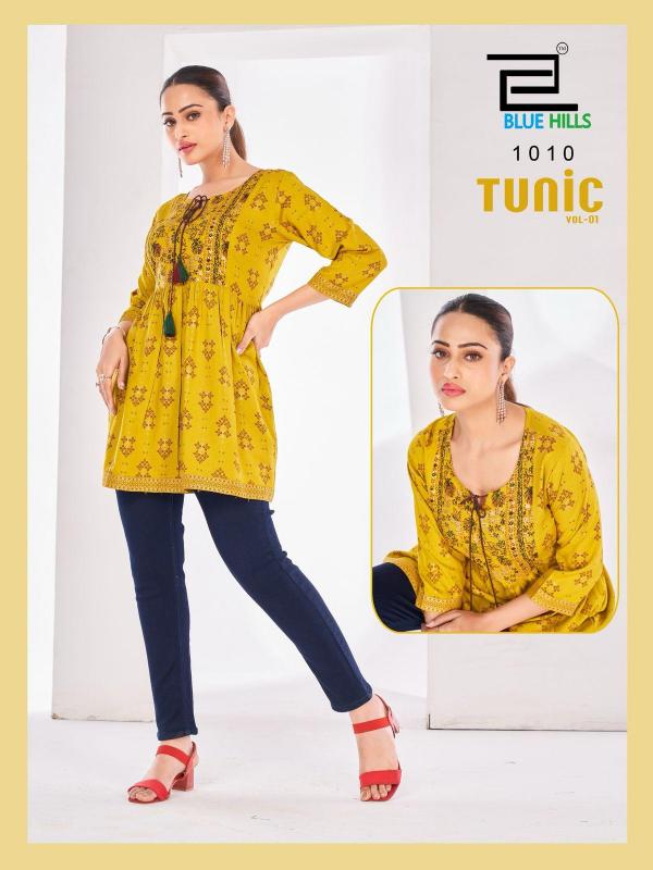 Blue Hills Tunic Vol 1 Rayon Short Top Collection