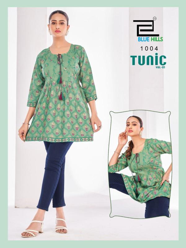 Blue Hills Tunic Vol 1 Rayon Short Top Collection