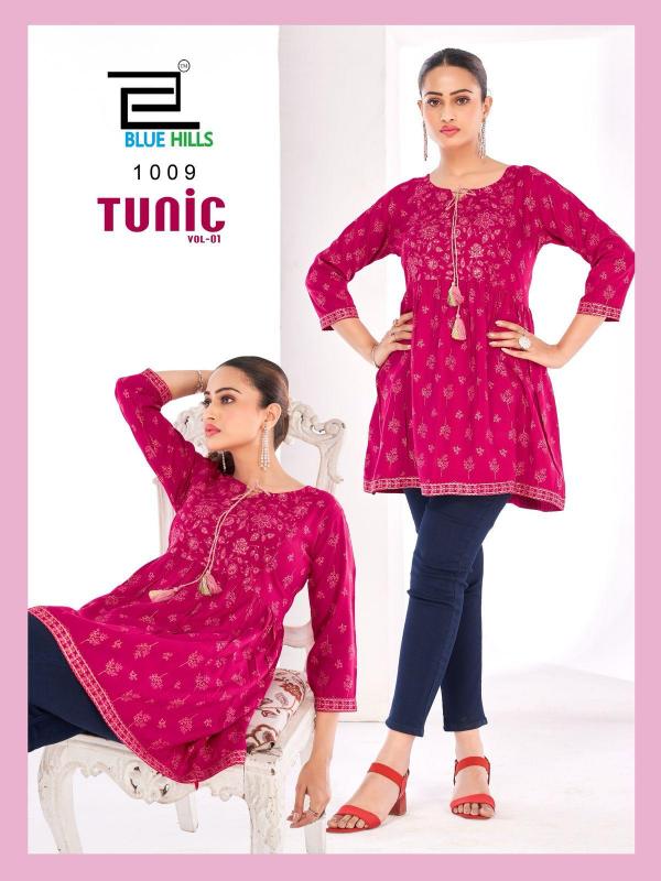 Blue Hills Tunic Vol 1 Rayon Short Top Collection