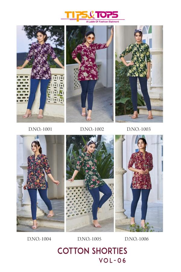 Tips And Tops Cotton Shorties Vol 6 Fancy Top Collectionc