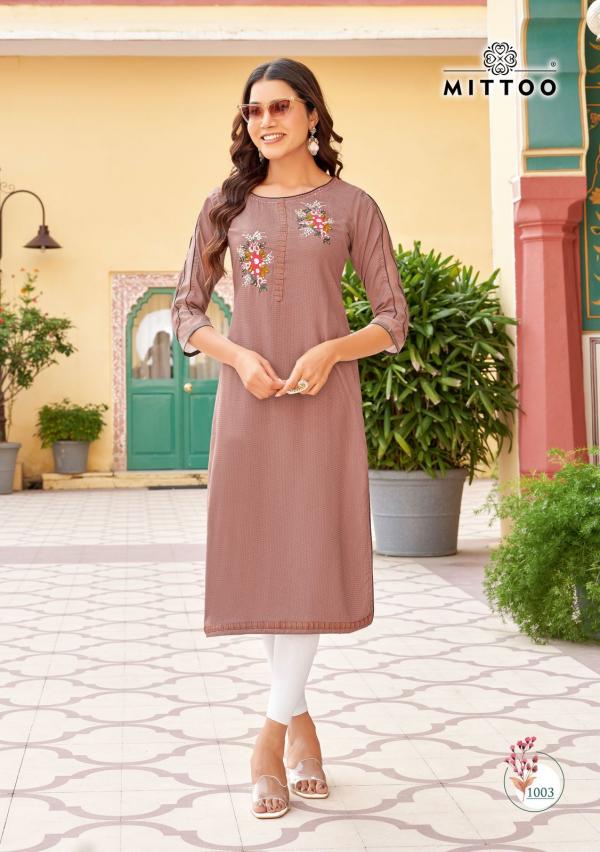 Mittoo Kalista Rayon Casual Wear Kurti Collection