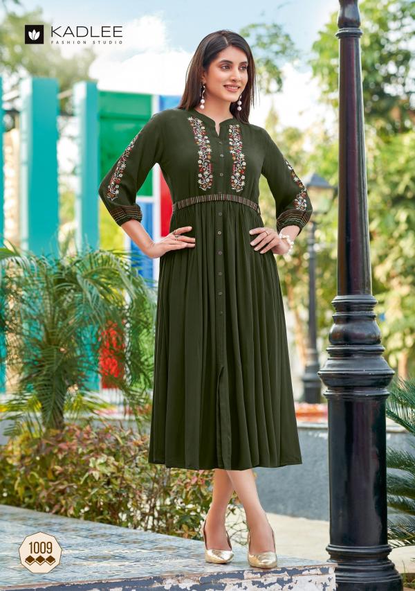 Kadlee Aashmin Vol 2 Wrinkle Rayon Kurti Collection