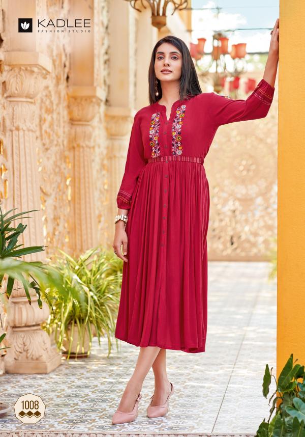 Kadlee Aashmin Vol 2 Wrinkle Rayon Kurti Collection