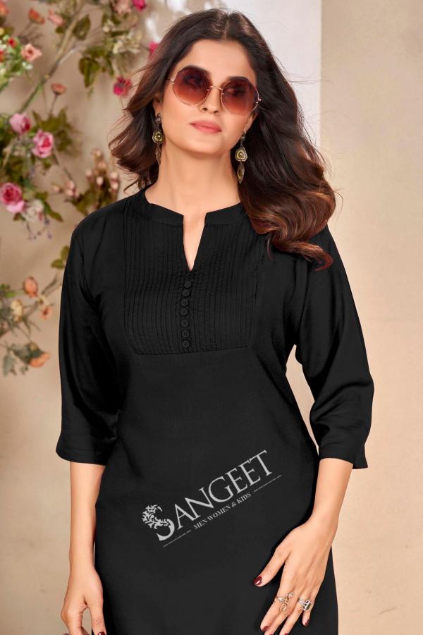 Sangeet Pintex Color 1 Rayon Short Kurti Collection