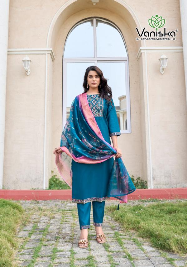 Vaniska Maharani Vol 1 Straight Kurti Bottom With Dupatta Collection