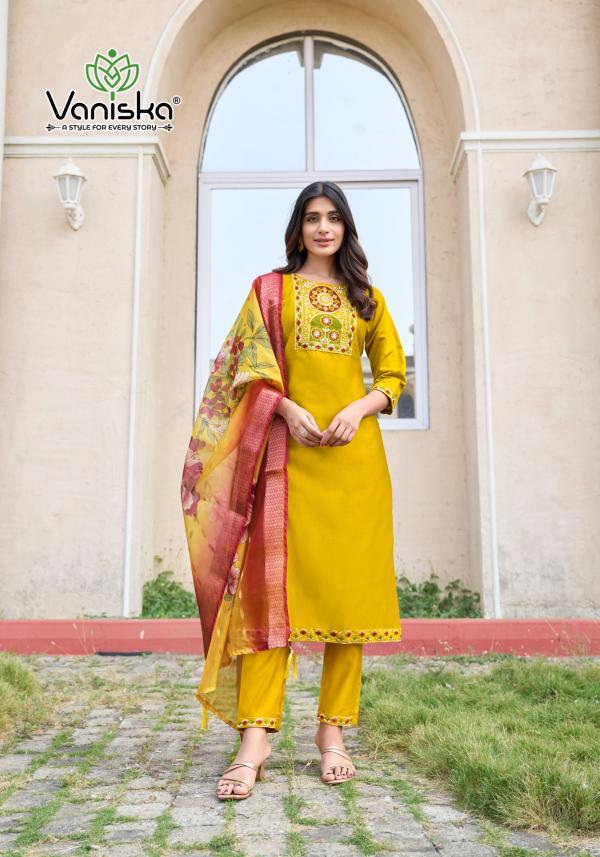 Vaniska Maharani Vol 1 Straight Kurti Bottom With Dupatta Collection