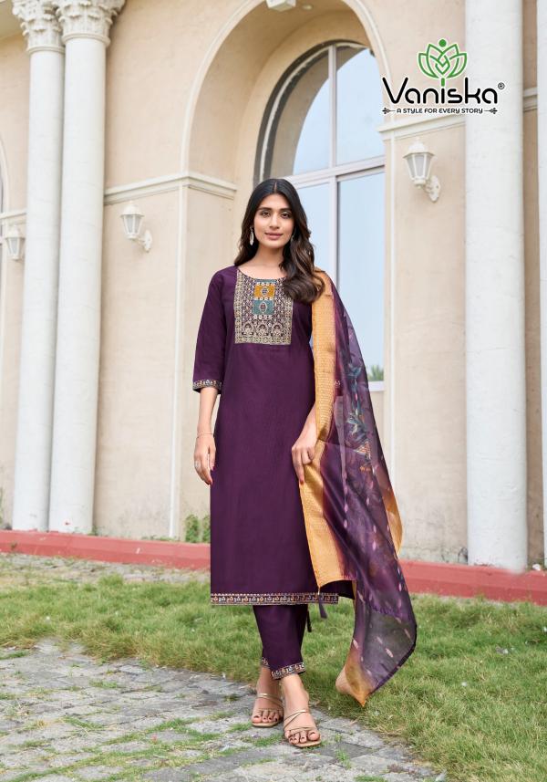 Vaniska Maharani Vol 1 Straight Kurti Bottom With Dupatta Collection