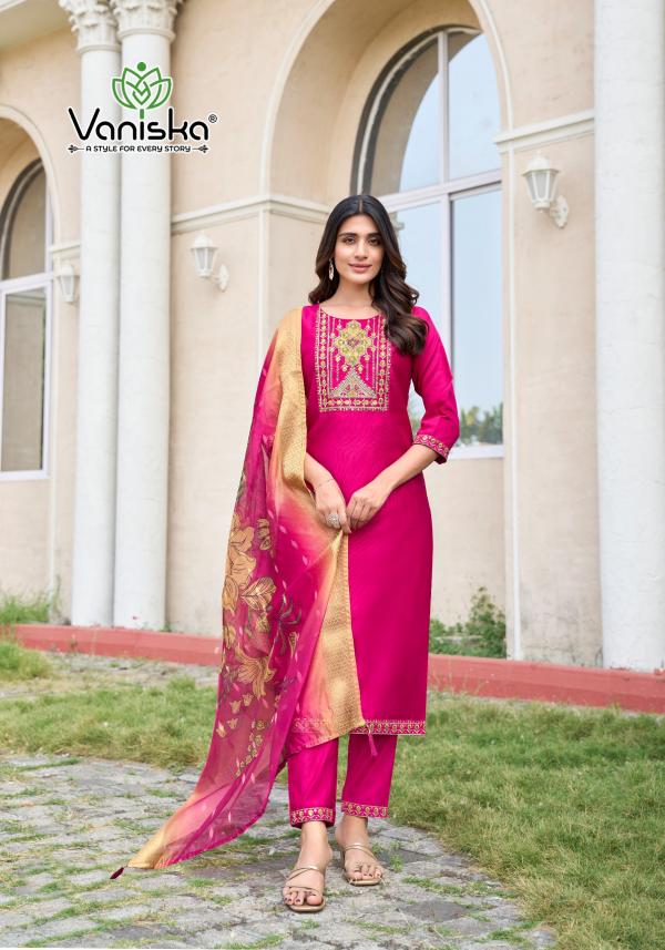 Vaniska Maharani Vol 1 Straight Kurti Bottom With Dupatta Collection