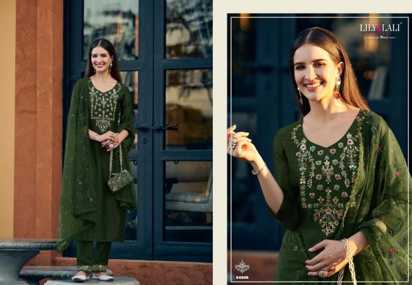 Lily And Lali Maria 9 Vol 5 Vichitra Silk Kurti Bottom With Dupatta