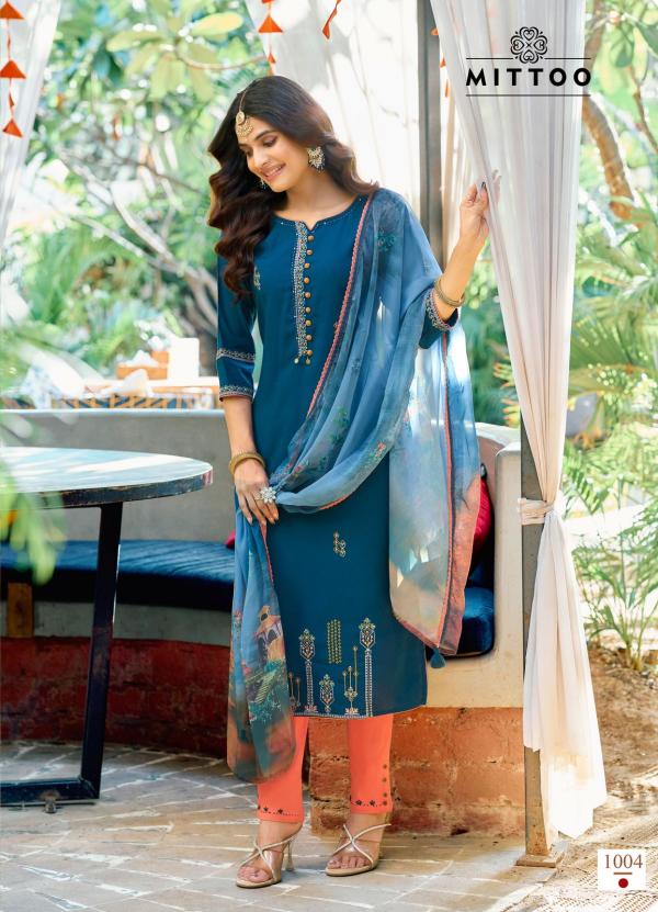 Mittoo Khoobsurat Viscose Weaving Top Bottom With Dupatta Collection