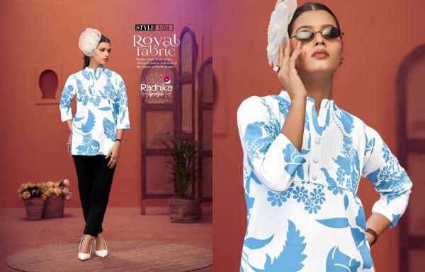 Radhika Crest Vol 1 Rayon Printed Short Top Collection