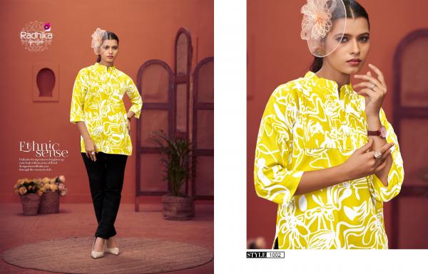 Radhika Crest Vol 1 Rayon Printed Short Top Collection