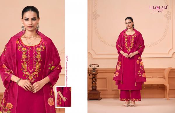 Lily And Lali Monalisa Vol 6 Viscose Kurti Bottom With Dupatta