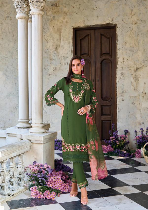 Lady Leela Charchay Viscose Kurti Pant With Dupatta Collection