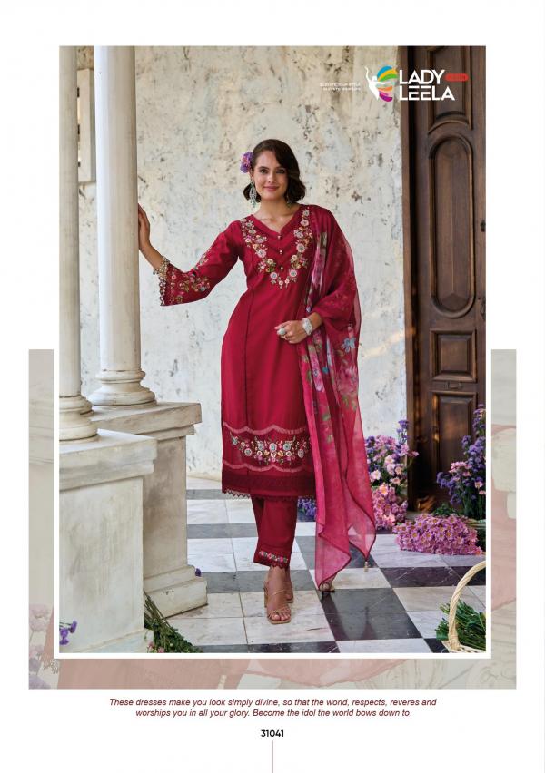 Lady Leela Charchay Viscose Kurti Pant With Dupatta Collection