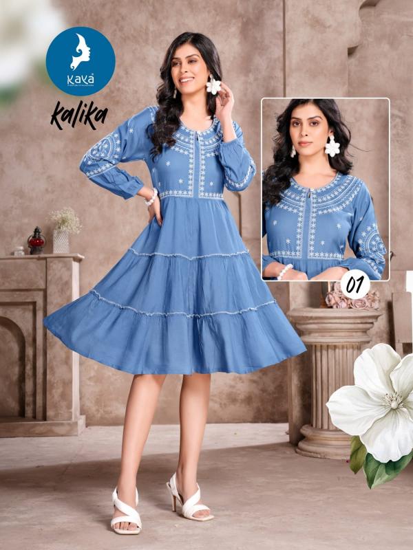 Kaya Kalika Rayon Fancy Kurti Collection