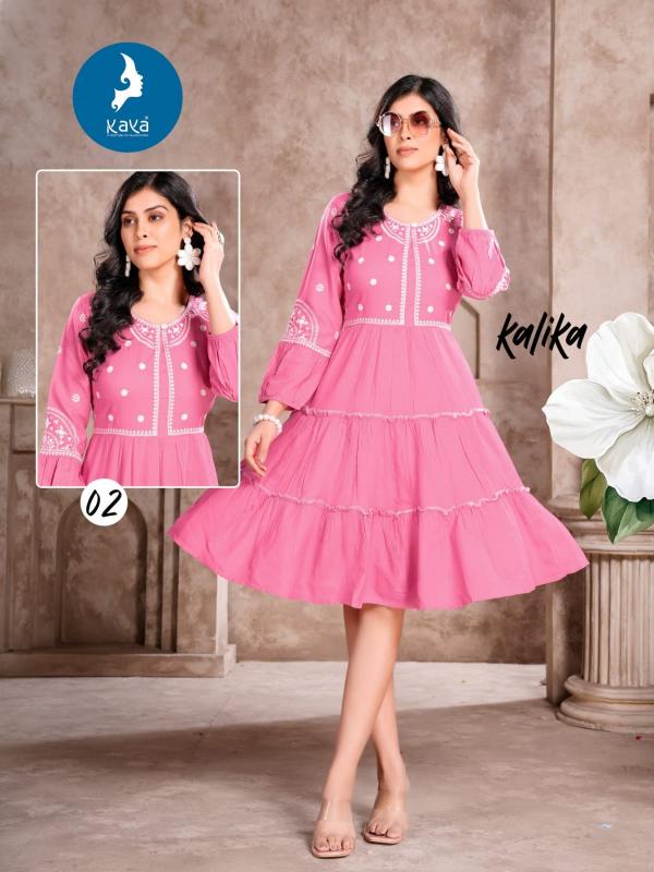 Kaya Kalika Rayon Fancy Kurti Collection