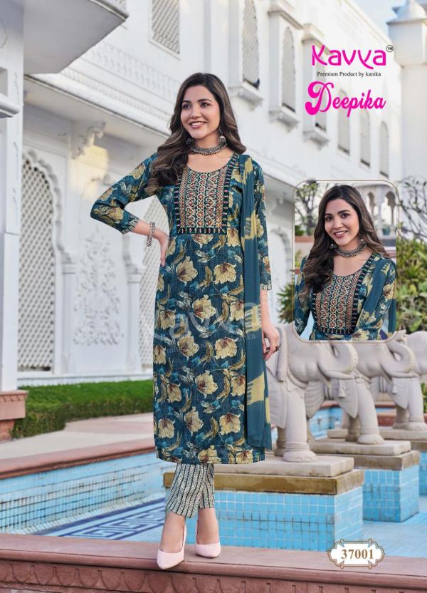 Kavya Deepika Vol 37 Straight Kurti Bottom With Dupatta