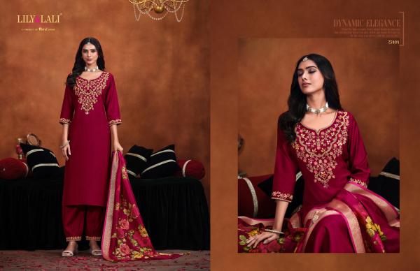 Lily And Lali Mirror 1 Viscose Kurti Bottom With Dupatta Collection