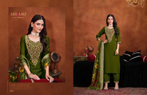 Lily And Lali Mirror 1 Viscose Kurti Bottom With Dupatta Collection