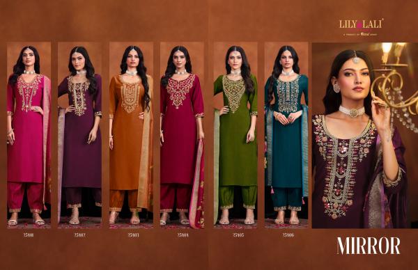 Lily And Lali Mirror 1 Viscose Kurti Bottom With Dupatta Collection