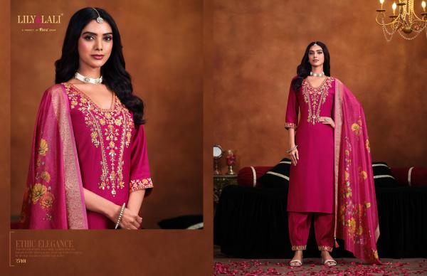 Lily And Lali Mirror 1 Viscose Kurti Bottom With Dupatta Collection