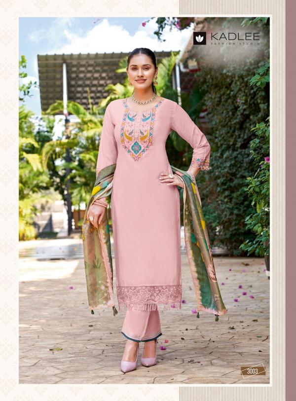 Kadlee Chunari Rayon Designer Kurti Bottom With Dupatta