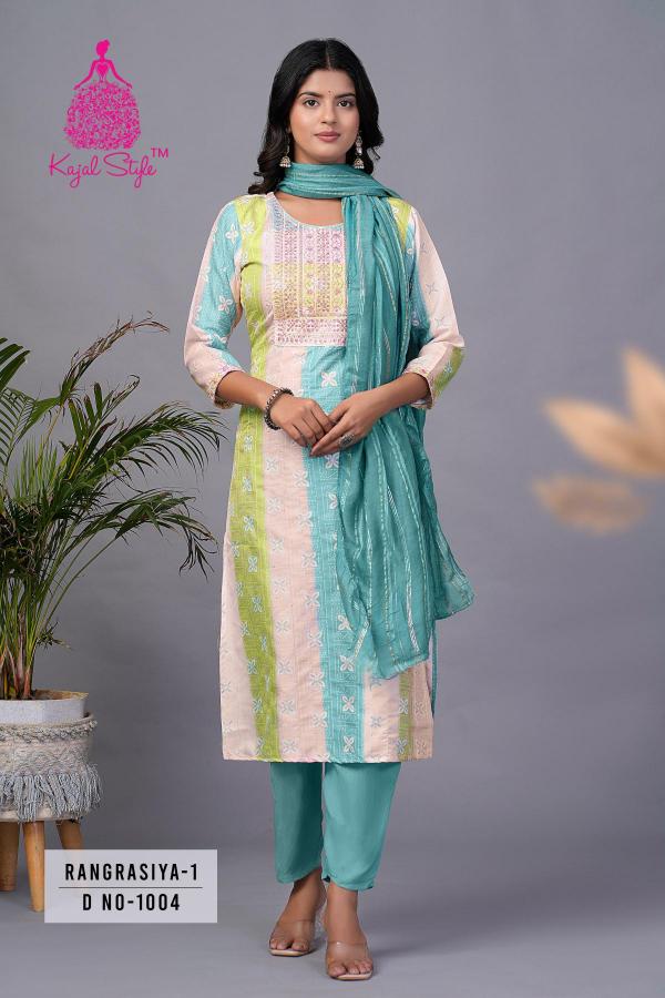 Rangrasiya Vol 1 Diya Trends Straight Kurti Bottom With Dupatta