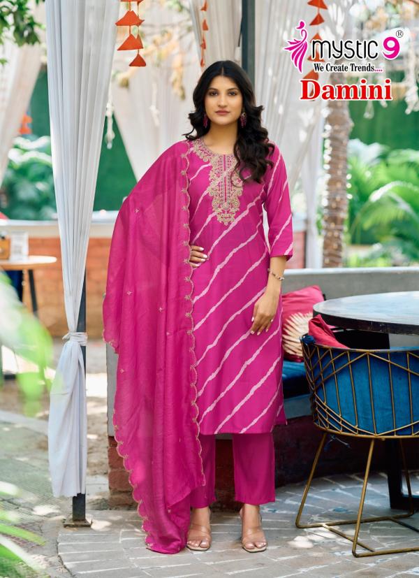 Mystic 9 Damini Vol 1 Premium Rayon Kurti Bottom With Dupatta