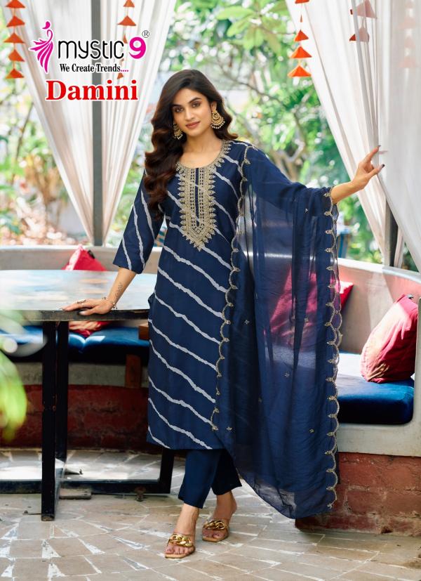 Mystic 9 Damini Vol 1 Premium Rayon Kurti Bottom With Dupatta