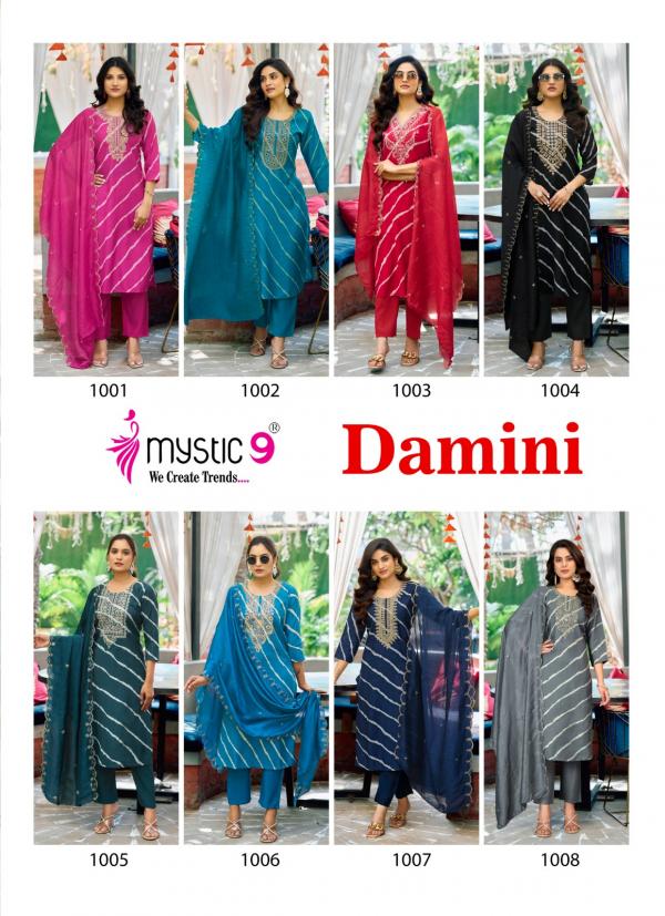 Mystic 9 Damini Vol 1 Premium Rayon Kurti Bottom With Dupatta