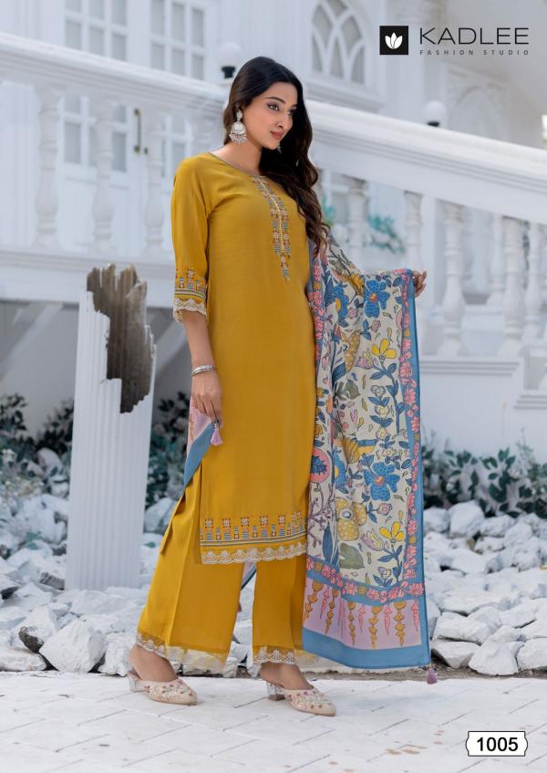 Kadlee Evergreen Viscose Silk Kurti Bottom With Dupatta Collection