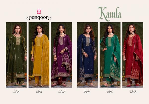 Rangoon Kamla Jacquard Khatli Handwork Kurti Bottom With Dupatta