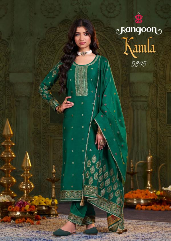 Rangoon Kamla Jacquard Khatli Handwork Kurti Bottom With Dupatta