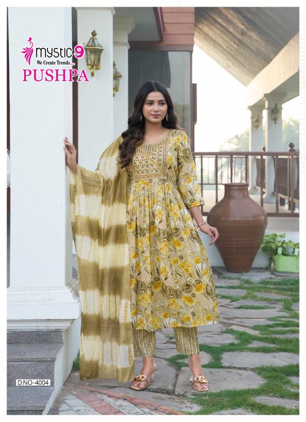 Mystic 9 Pushpa Vol 4 Rayon Kurti Bottom With Dupatta Collection